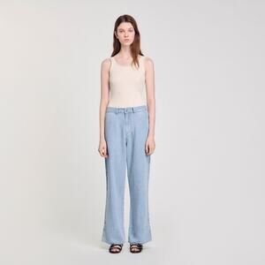 Sandro Wide Leg Jeans Blue Jean 36 / 4